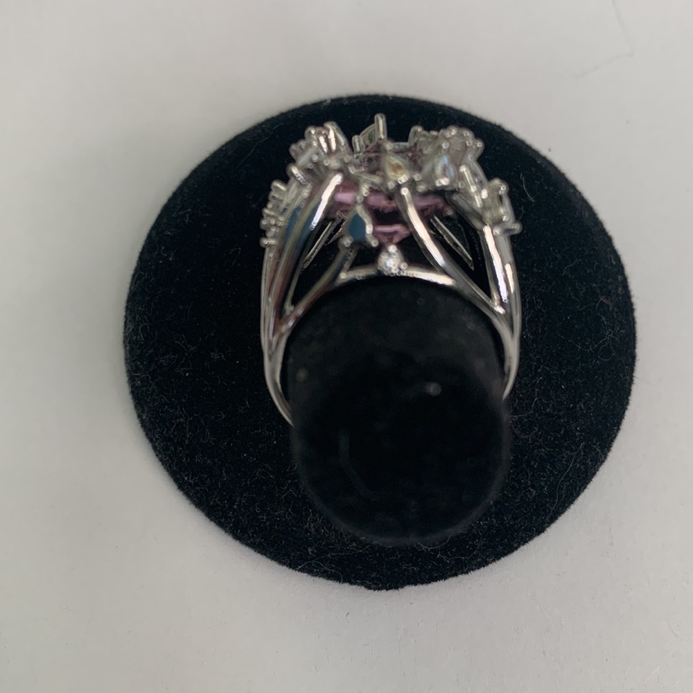 Pink Ruby Diamond Ring - image 4